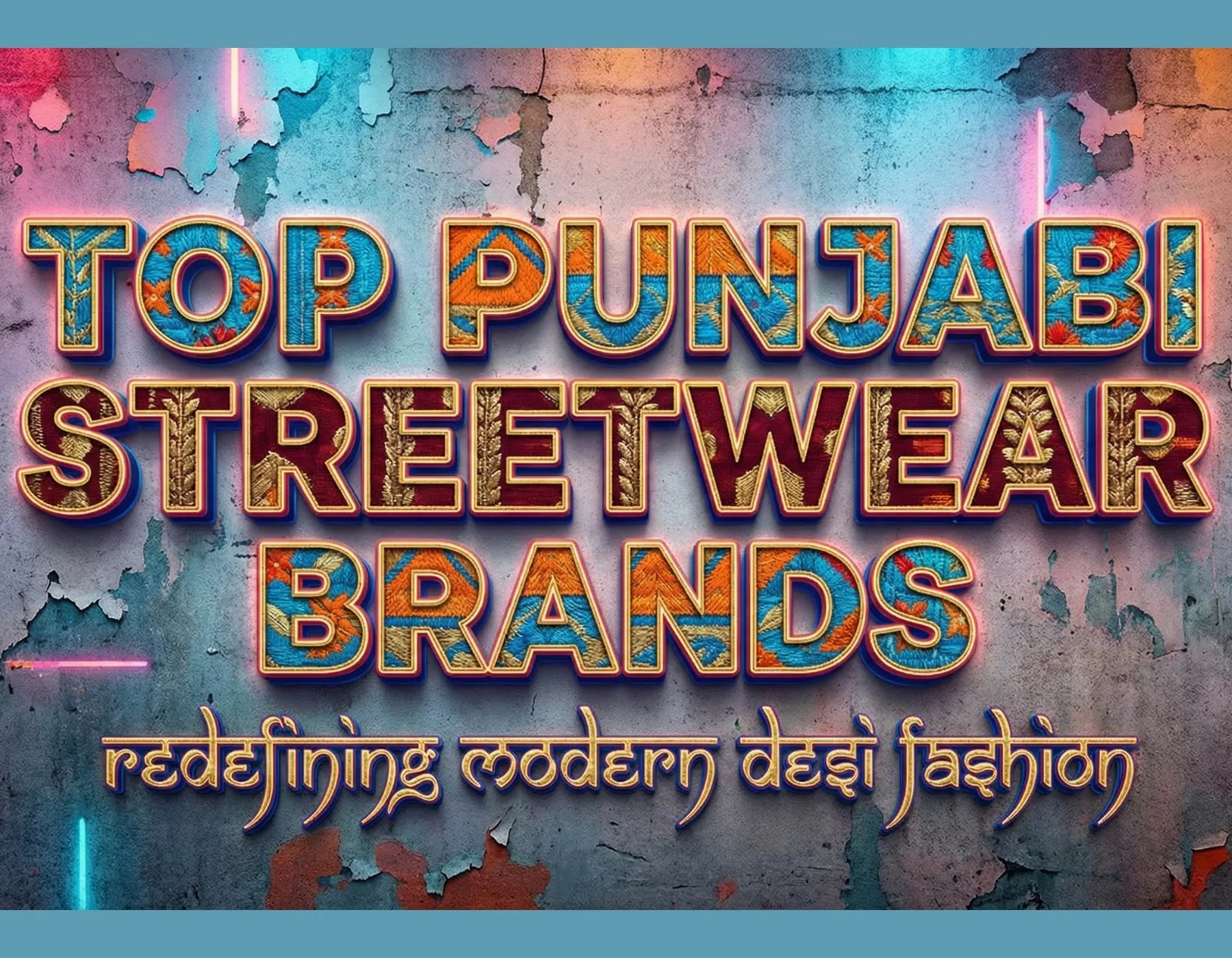 Top Punjabi Streetwear Brands Redefining Modern Desi Fashion