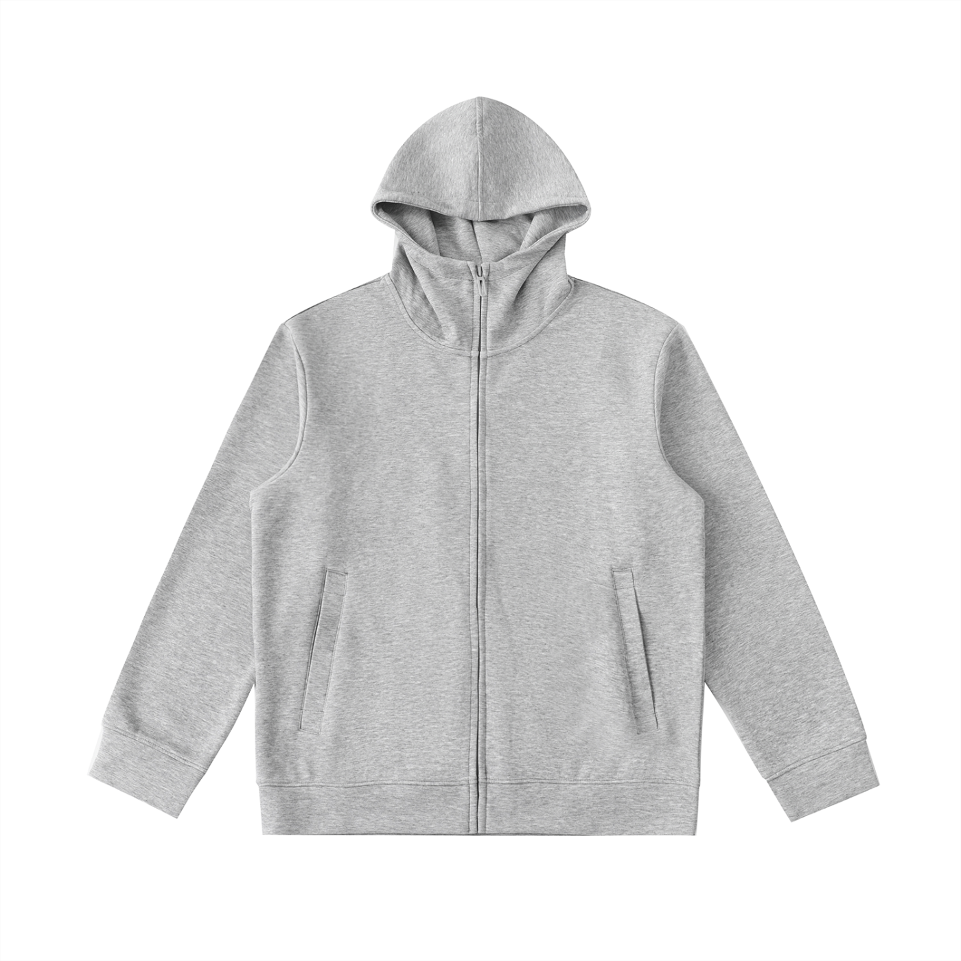 Heavyweight High-Neck Zip Hoodie