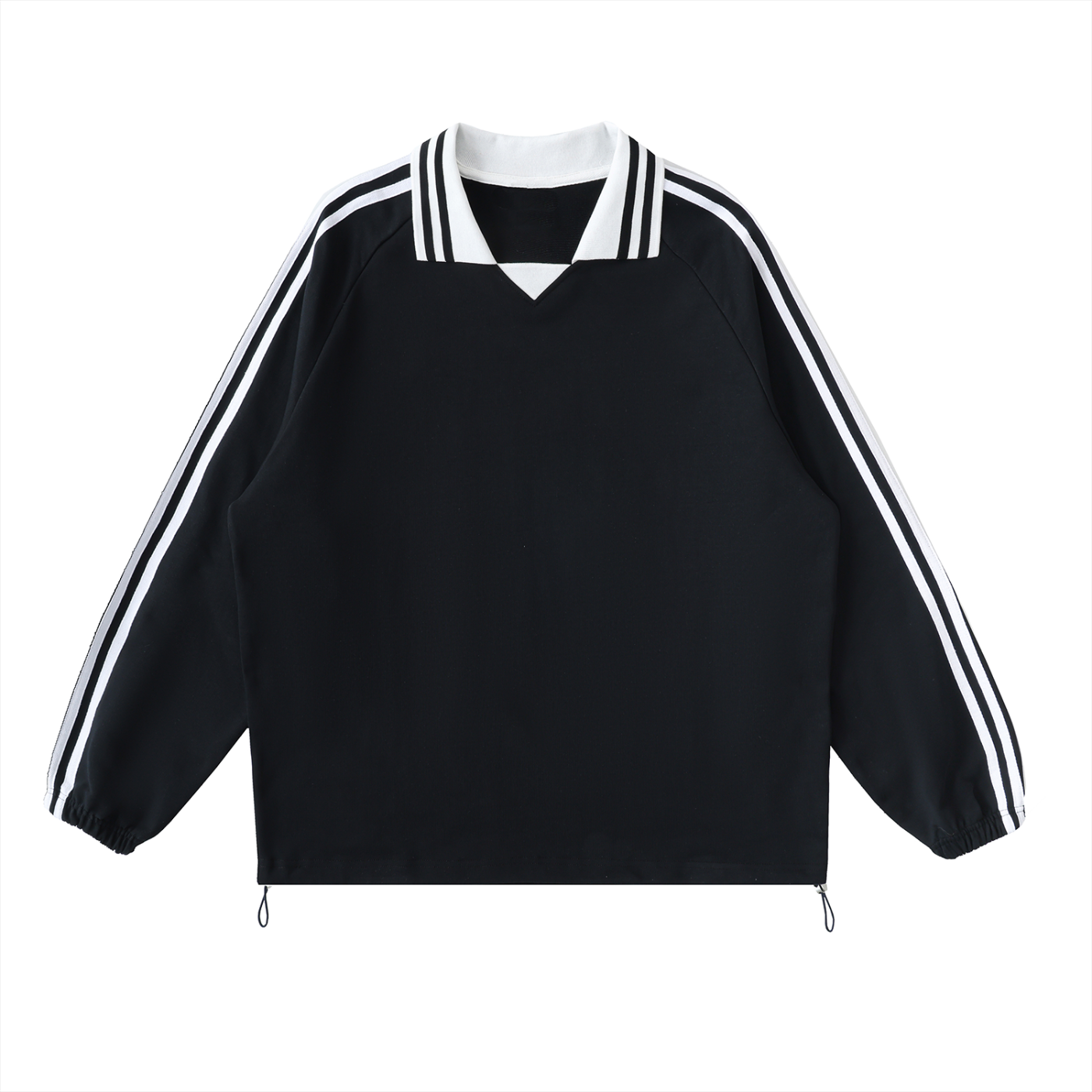 Lapel-Collar Sweatshirt