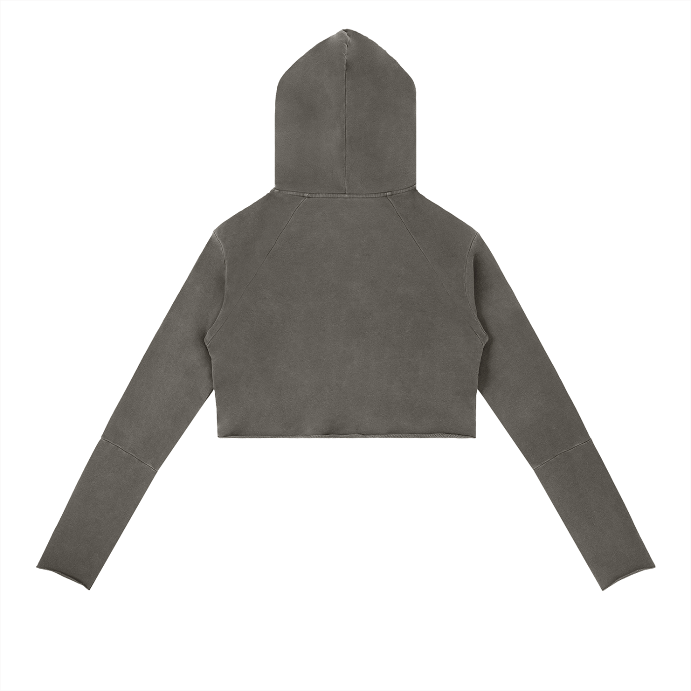 Cropped Fleece Hoodie