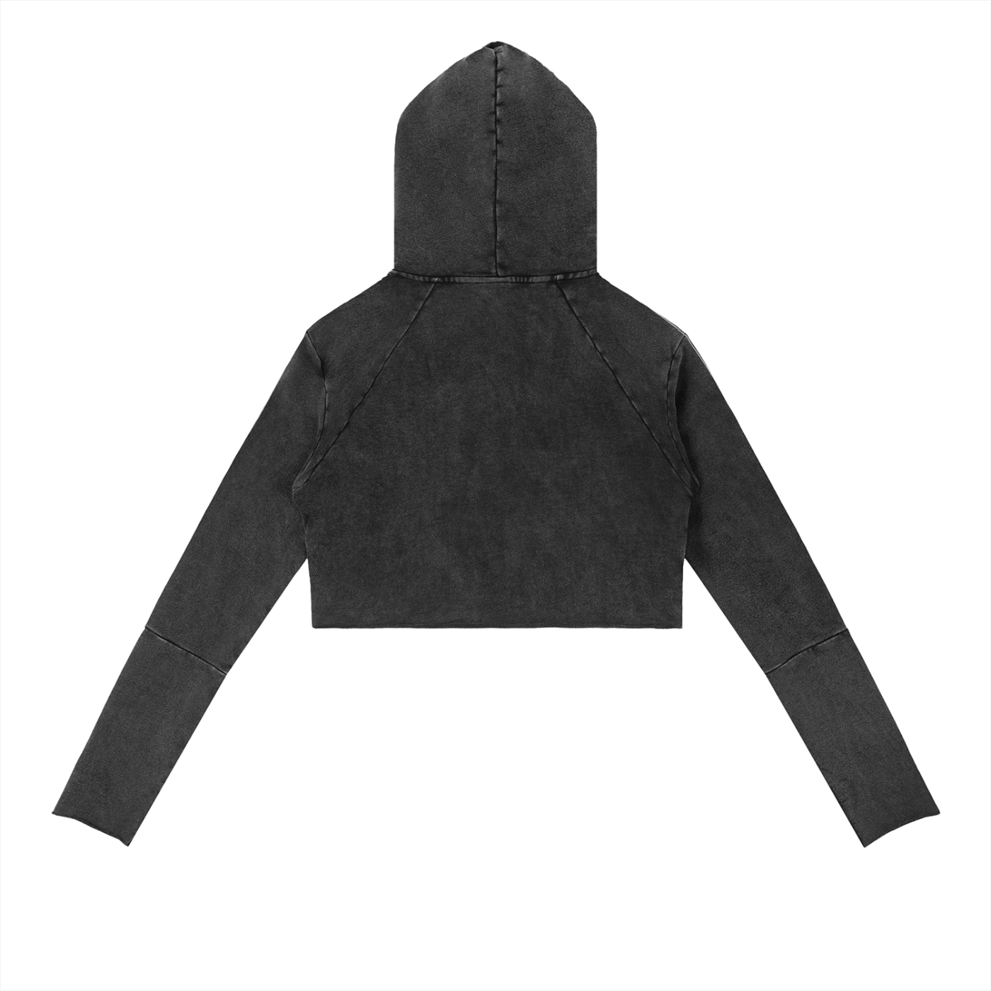 Cropped Fleece Hoodie