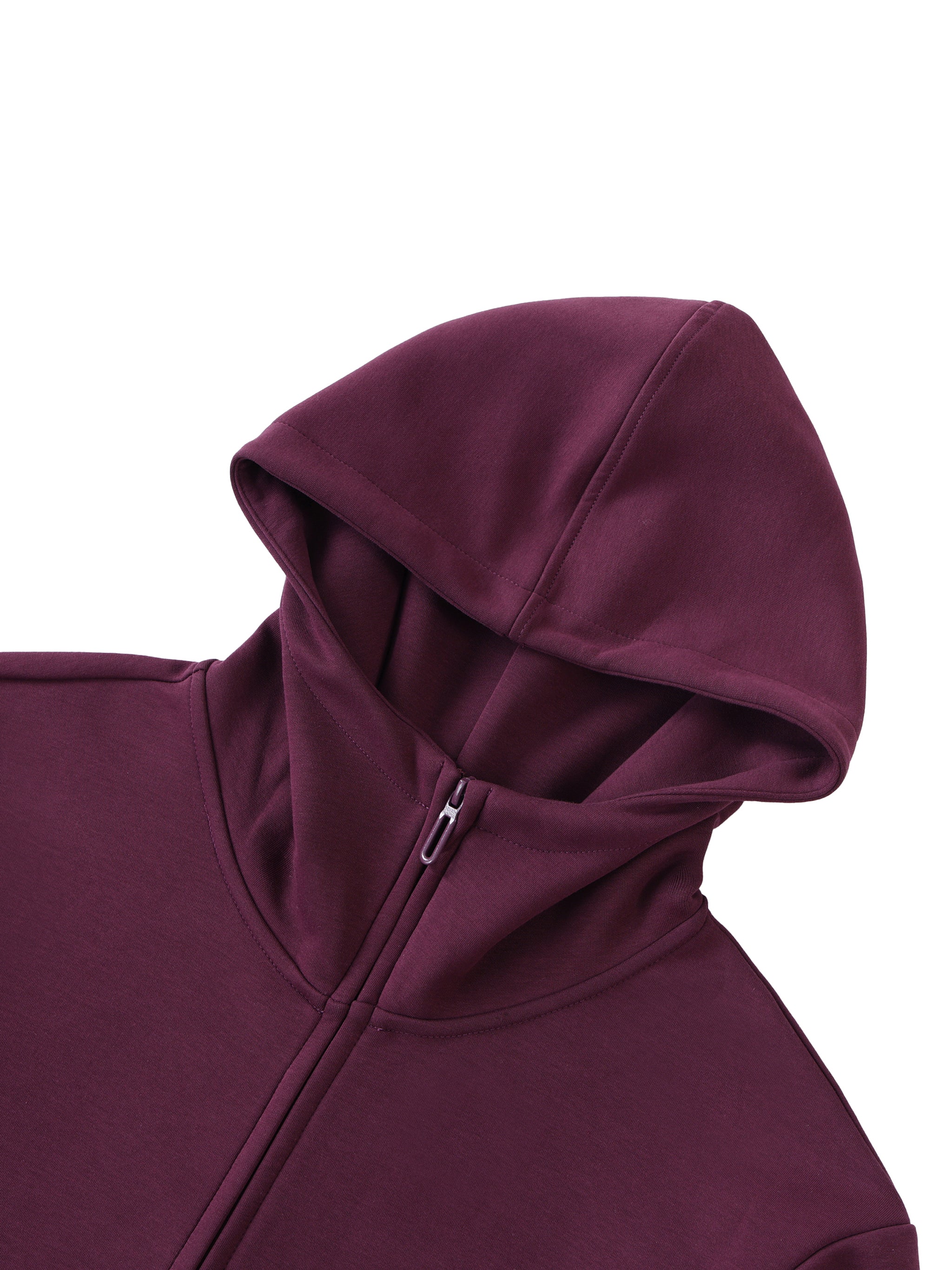 Heavyweight High-Neck Zip Hoodie