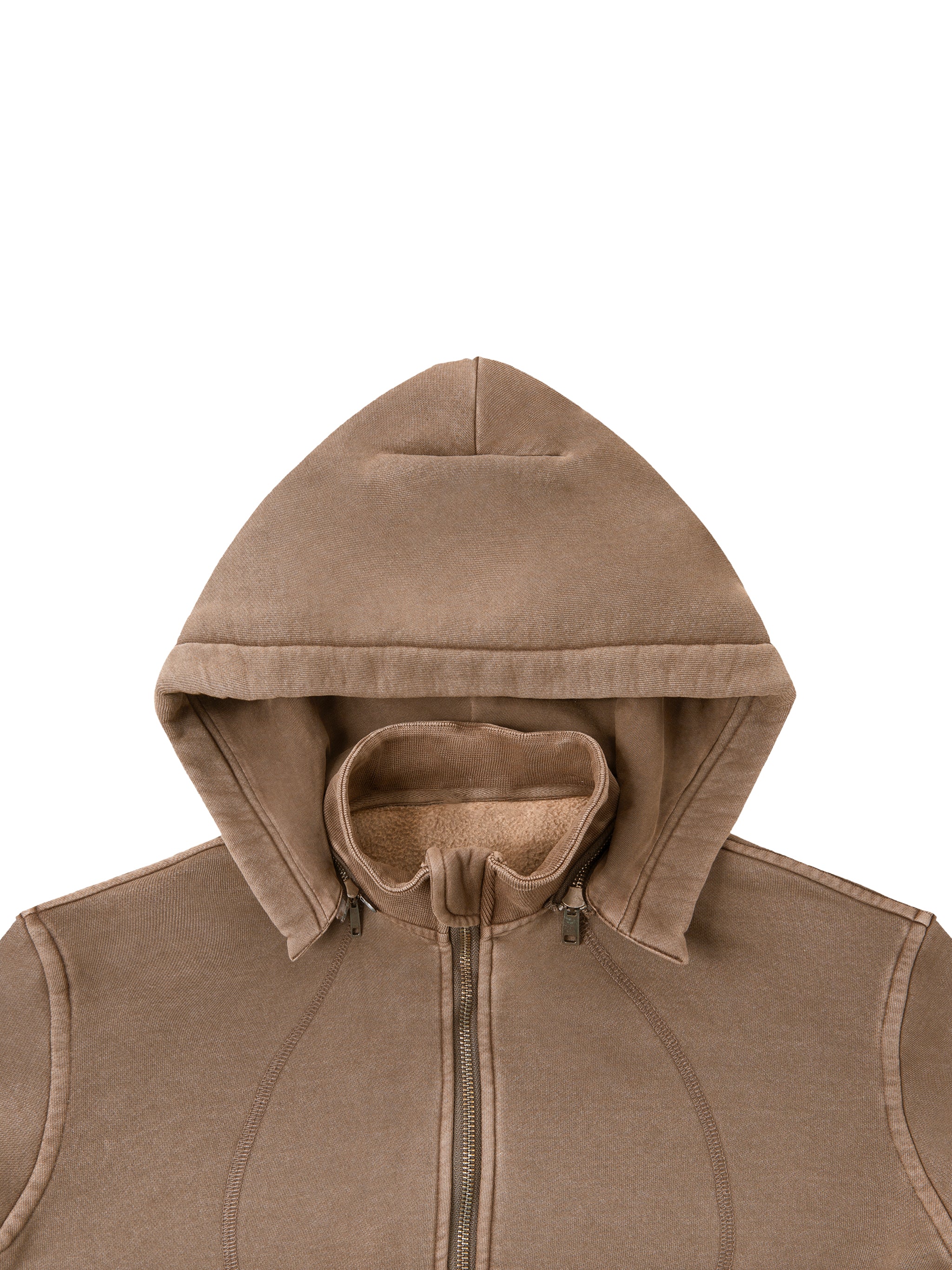 Vintage Cropped Fleece Hoodie