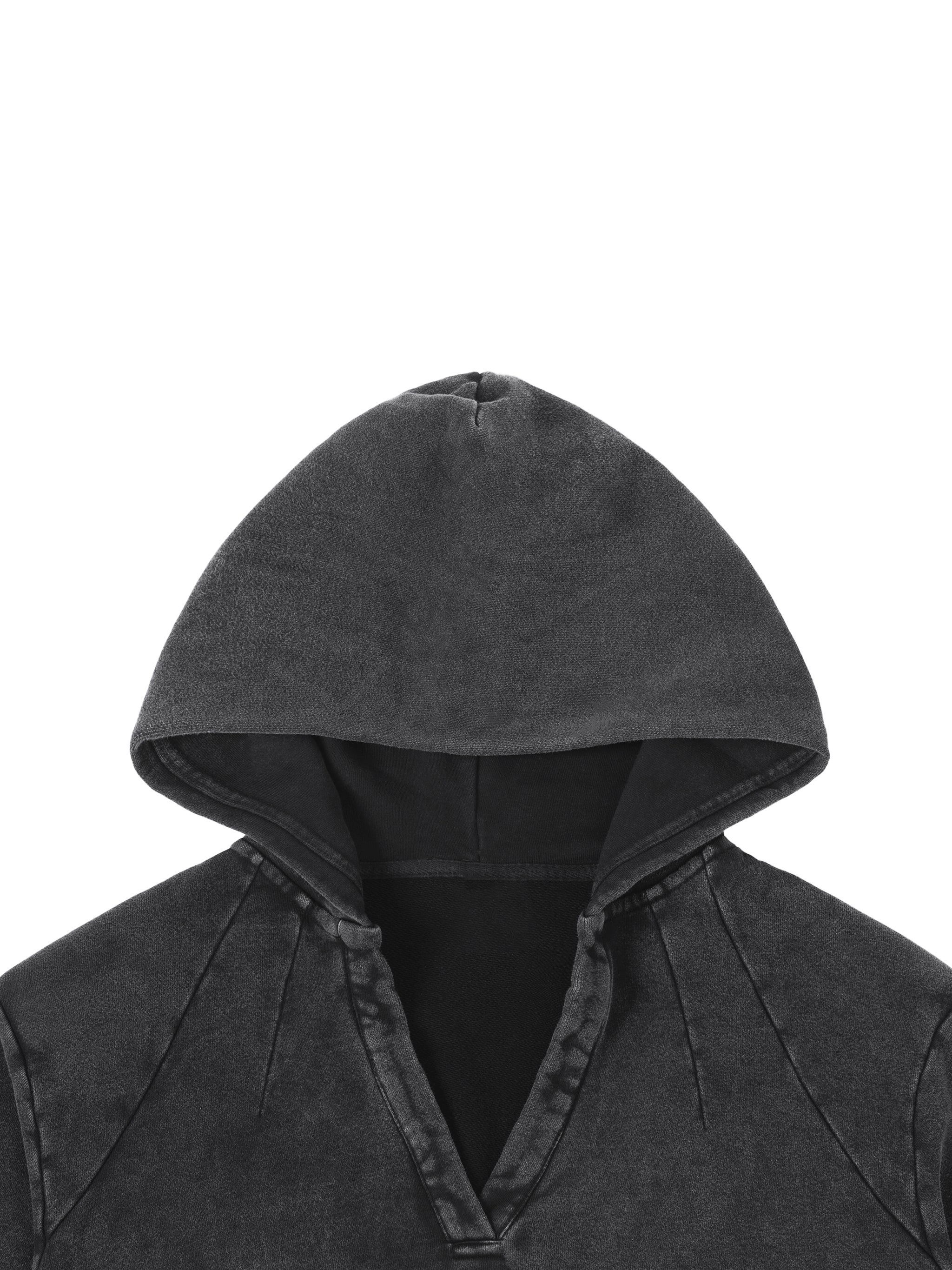 Cropped Fleece Hoodie