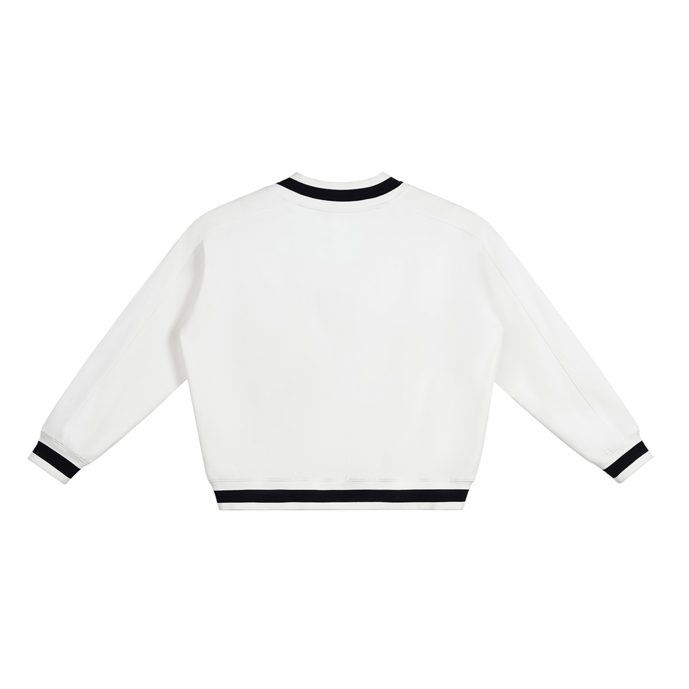 Boxy V-Neck Sweatshirt