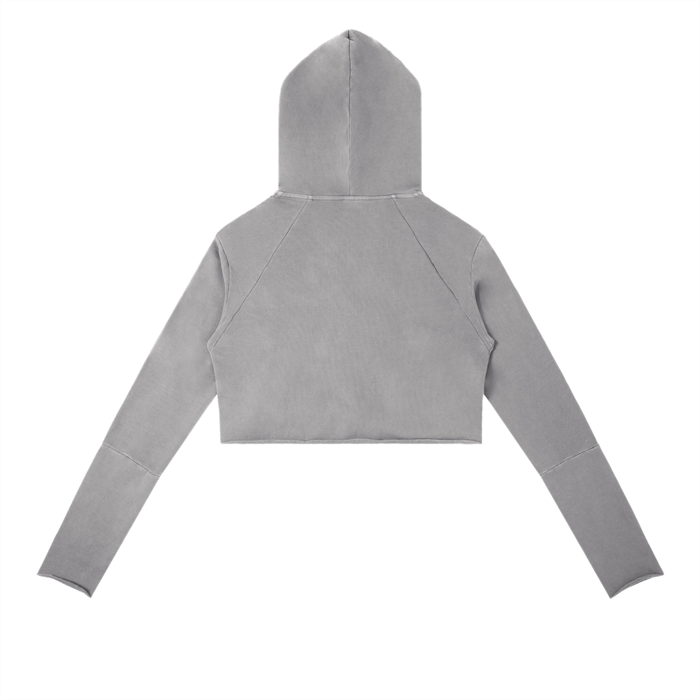 Cropped Fleece Hoodie