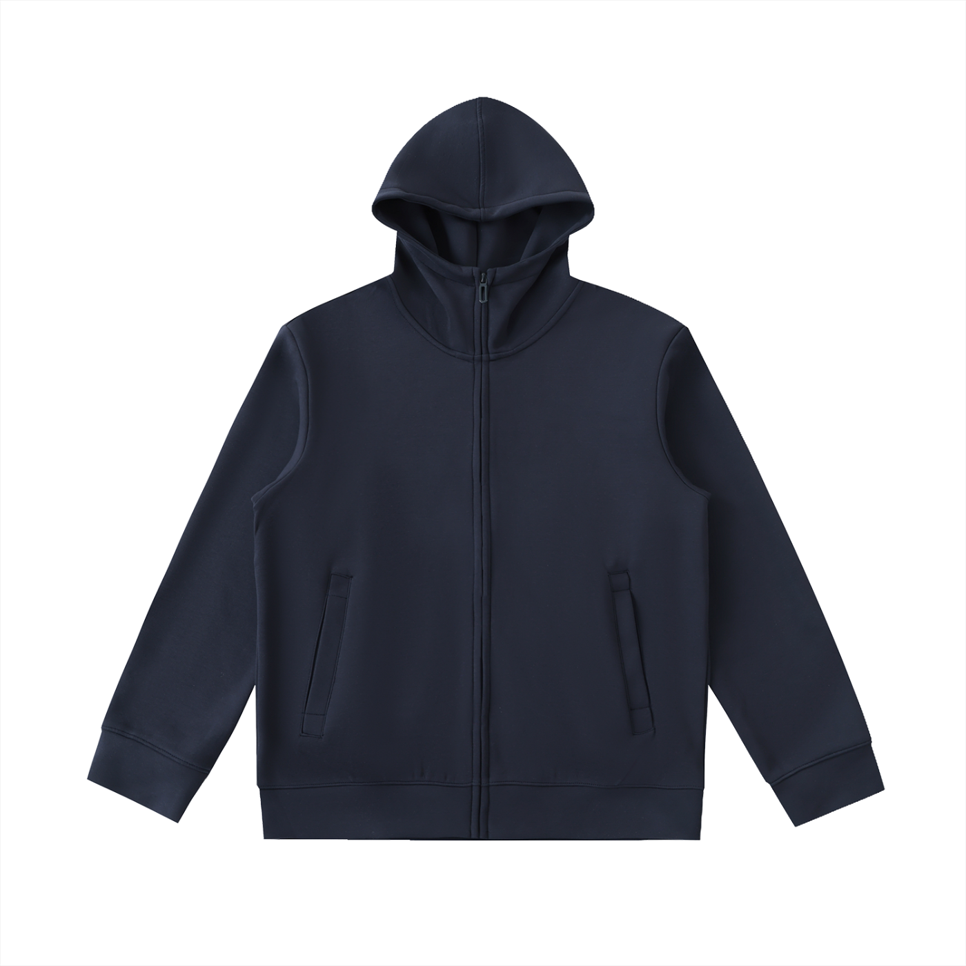 Heavyweight High-Neck Zip Hoodie