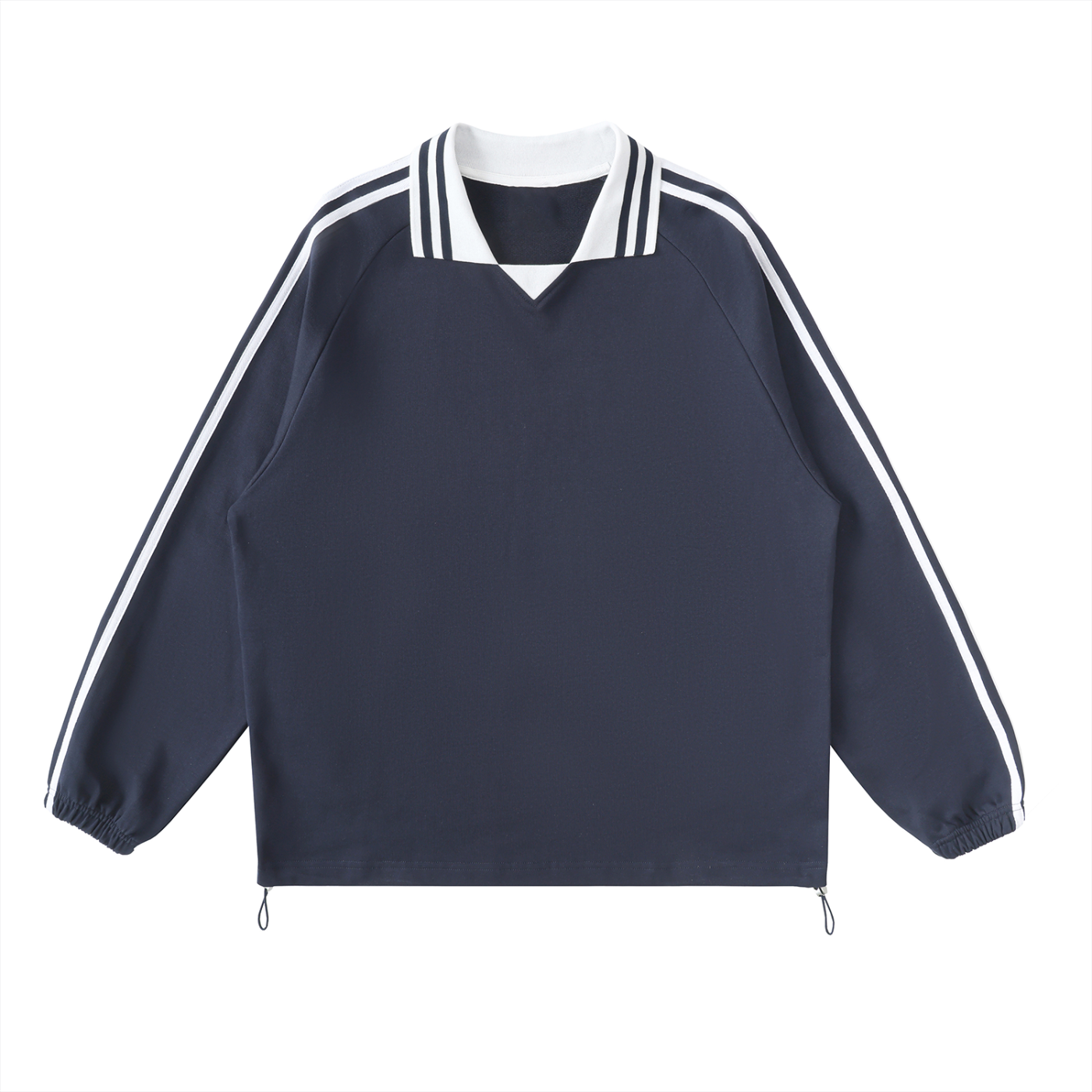 Lapel-Collar Sweatshirt