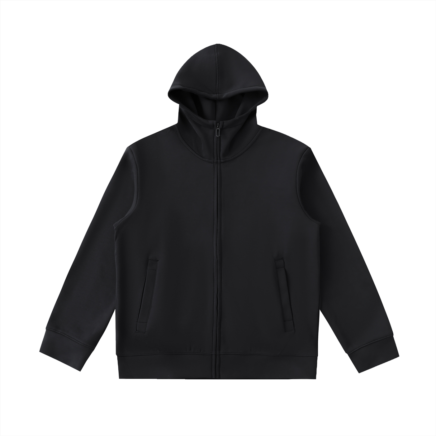 Heavyweight High-Neck Zip Hoodie