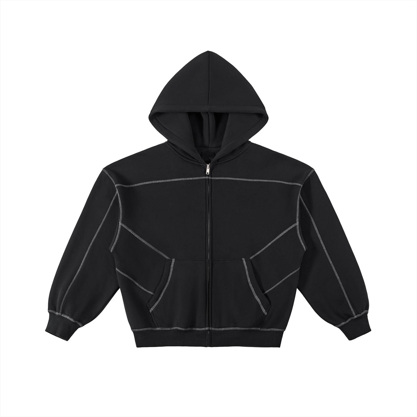 Boxy Zip Hoodie