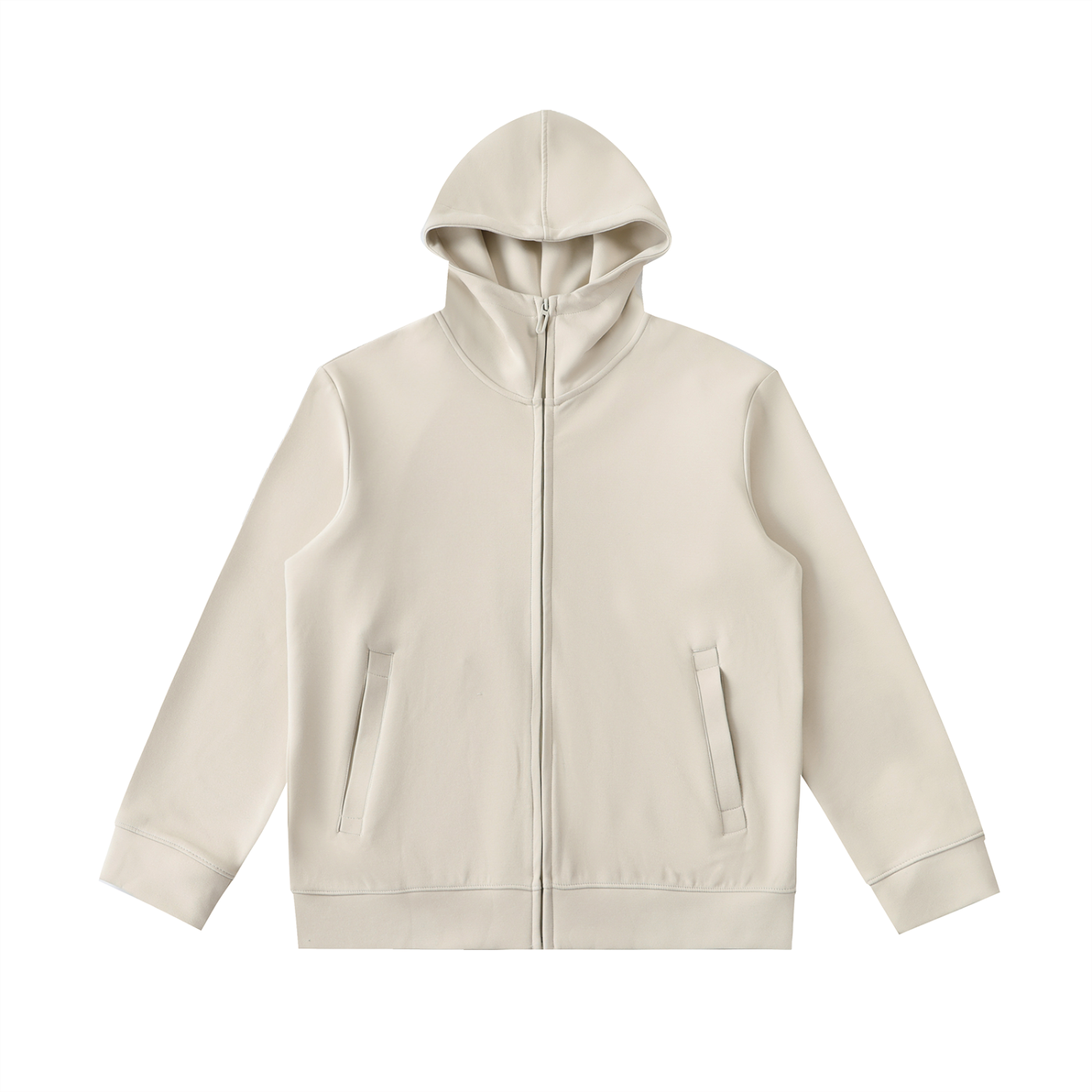 Heavyweight High-Neck Zip Hoodie