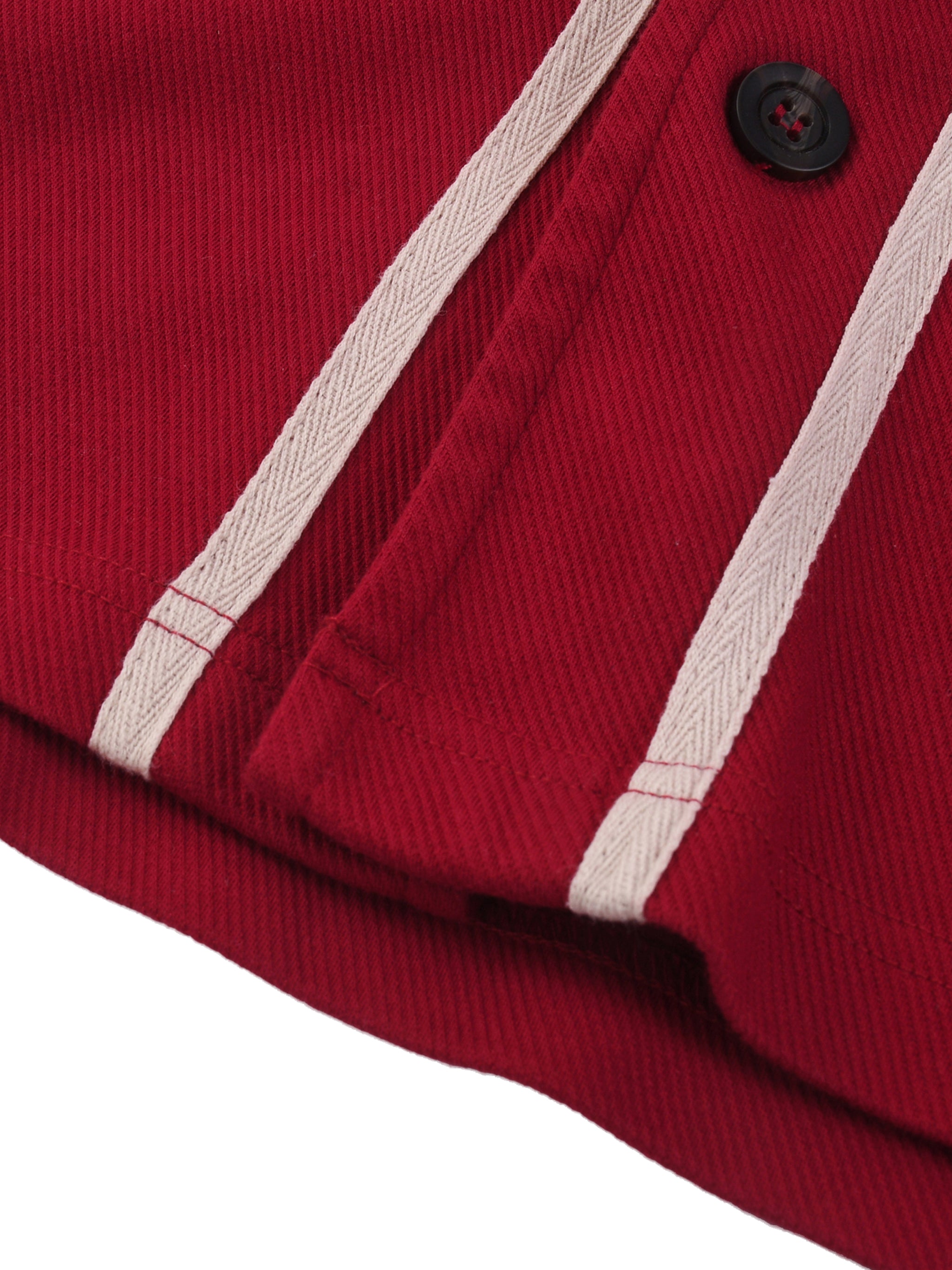 Piped Button-Up Jersey