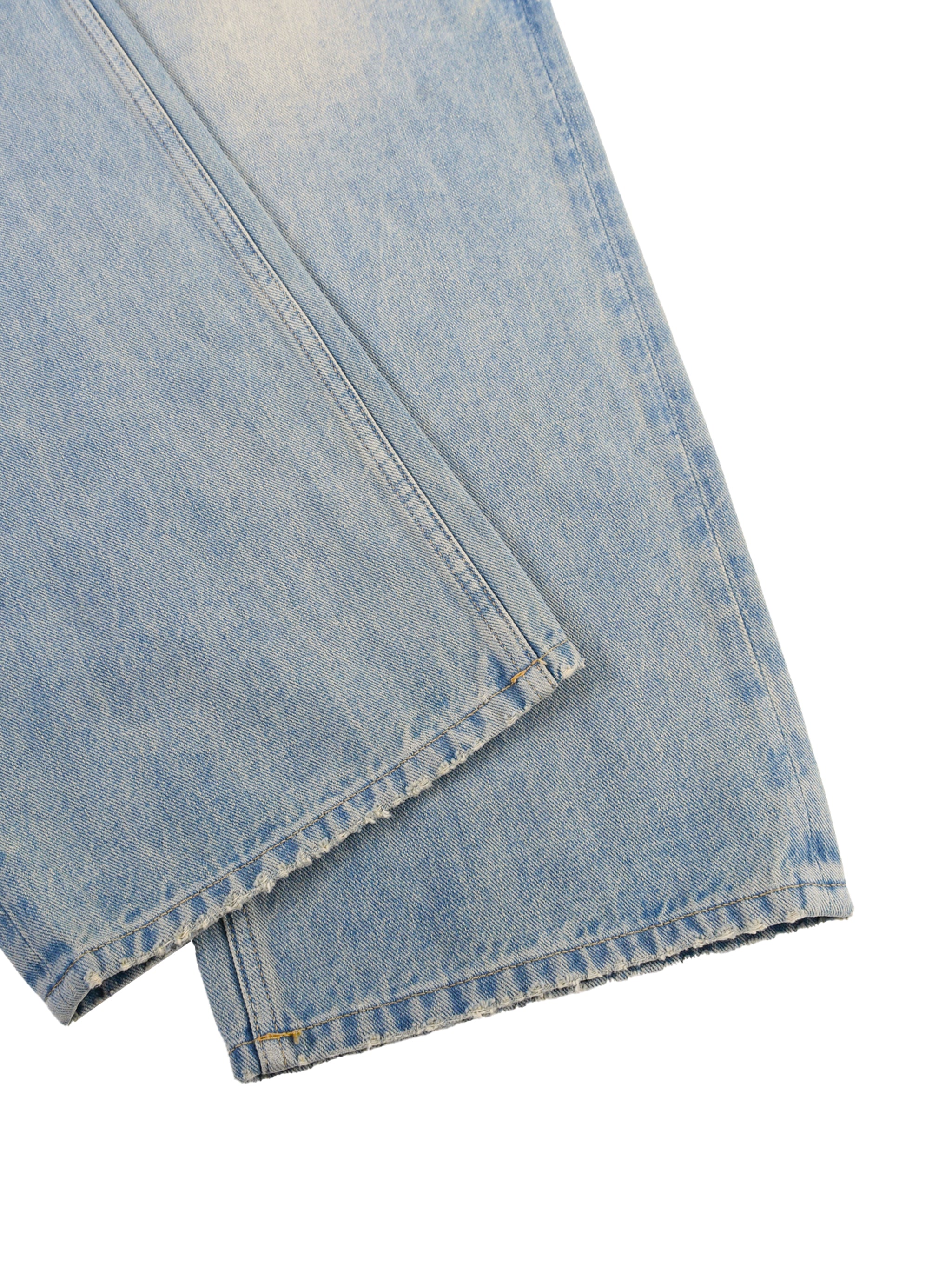 Sun-Faded Denim Jeans