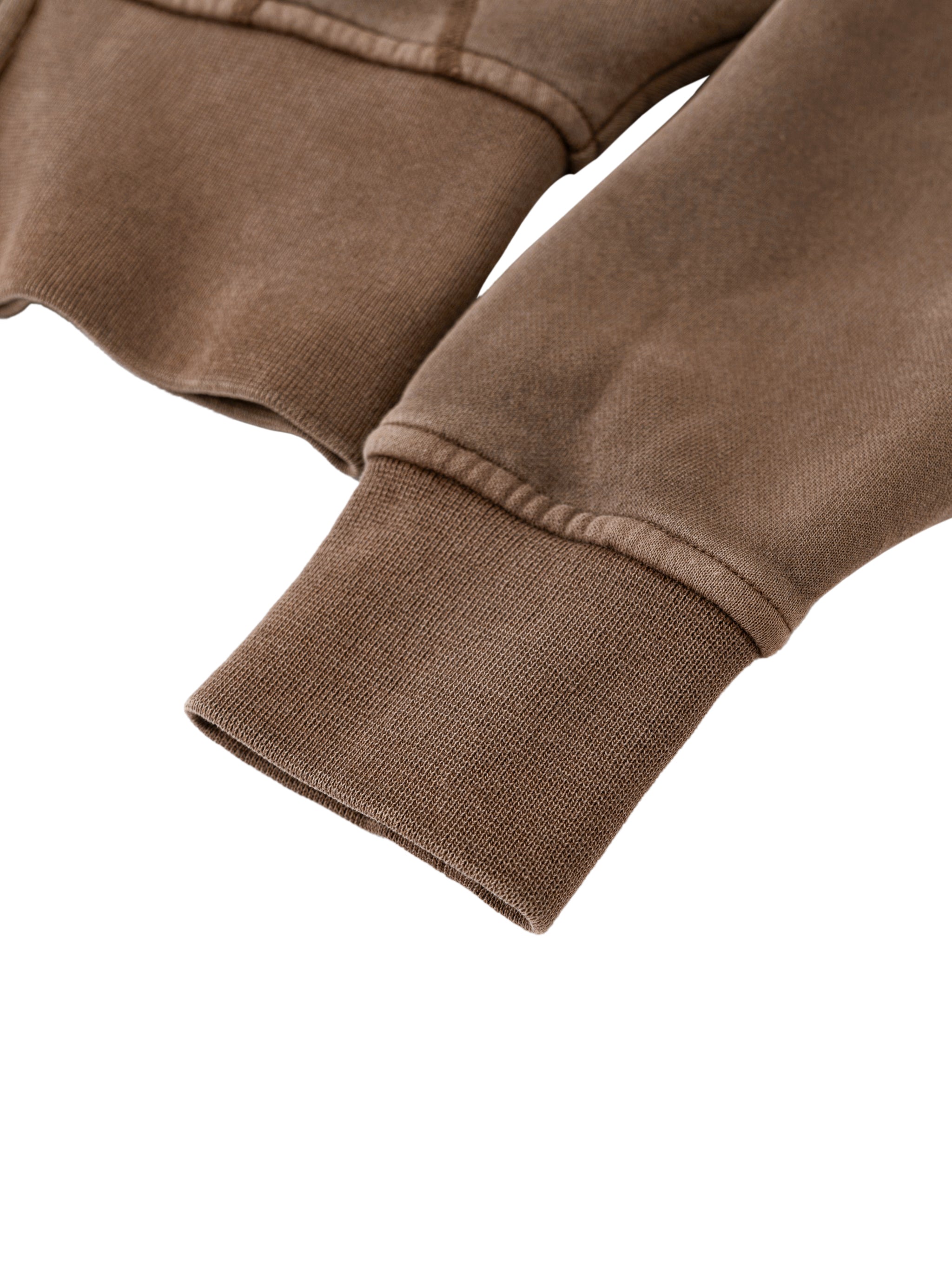 Vintage Cropped Fleece Hoodie